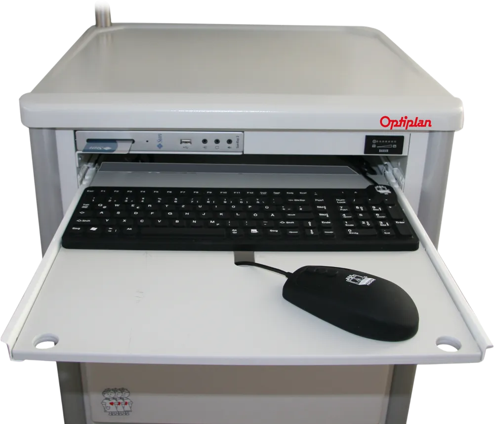 Keyboard drawer with mouse tray