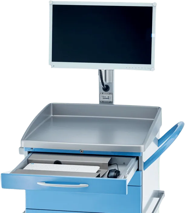 Cart with pull-out drawer